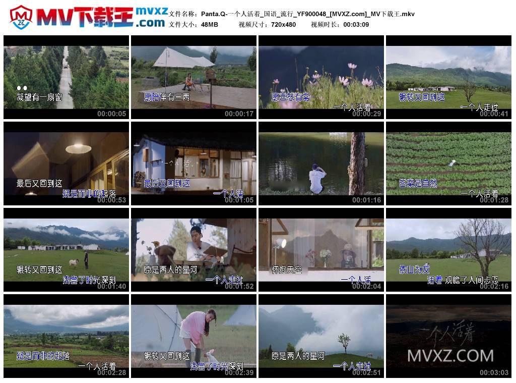 Panta.Q-一个人活着_国语_流行_YF900048